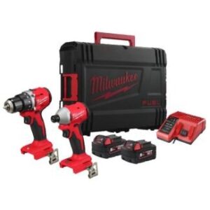 M18™ ZESTAW BEZSZCZOTKOWY POWEPACK (M18 BLDDRC, M18 BLIDRC), w/2xM18B5, M12-18C