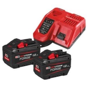 M18FORGENRG-122 ZESTAW FORGE 2X12AH + ŁADOWARKA