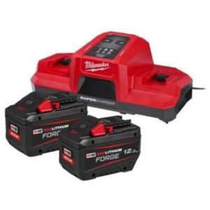 M18FORGENRG-122 ZESTAW FORGE 2X12AH + PODWÓJNA ŁADOWARKA