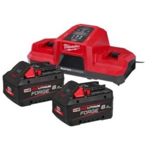 M18FORGENRG-802DBSC ZESTAW FORGE 2X8AH + PODWÓJNA ŁADOWARKA