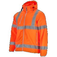 Kurtka softshell ostrzegawcza męska NEON pomarańczowy XL STALCO S-44047