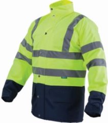 Kurtka ocieplana ostrzegawcza męska FLASH żółty L STALCO S-44181