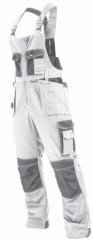 Spodnie ogrodniczki ALLROUND LINE biały 2XL STALCO S-42159