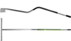 Grabie ergo hartowane 16-zębów, trzon metalowy, pochwyt gumowany STALCO PERFECT S-74009