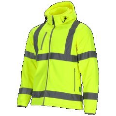Kurtka softshell ostrzegawcza męska NEON żółty 2XL STALCO S-44046