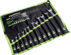 Klucze płasko - oczkowe 6-22mm 12elem. wygięte STALCO PERFECT S-76772