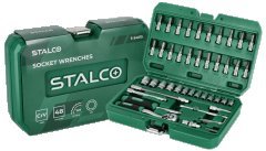 Zestaw kluczy nasadowych 1/4” 48 elem. opakowanie bmc STALCO S-54015