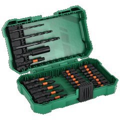 Zestaw bitów udarowych ze stali S2 i wierteł, 26elem. STALCO S-13724