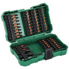 Zestaw bitów udarowych ze stali S2 25mm i 50mm, nasadek oraz adaptera, 54elem. STALCO S-13736