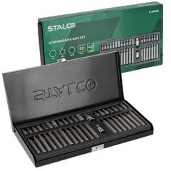 Końcówki wkrętakowe Torx, Hex, Spline, kpl. 40 szt. STALCO S-54106