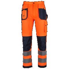 Spodnie robocze ostrzegawcze BASIC NEON LINE pomarańczowy 3XL STALCO S-51664