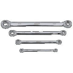 Zestaw kluczy oczkowych TORX 4elem. E6X8, E10X12, E14X18, E20X24 CrV STALCO PERFECT S-76898