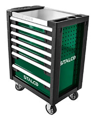 Szafka narzędziowa 7 szuflad blat nierdzewny STALCO S-42250