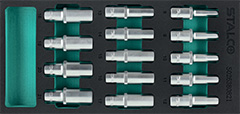 Zestaw nasadek głębokich 1/2”, 8-21mm, CrV 14elem. STALCO S026380821