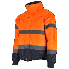 Kurtka ocieplana ostrzegawcza męska BOMBER 3in1 pomarańczowy 3XL STALCO S090700014