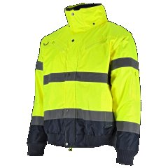 Kurtka ocieplana ostrzegawcza męska BOMBER 3in1 żółty 5XL STALCO S090700024