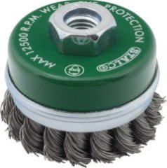 Szczotka czołowa 100mm splatana STALCO S-34740